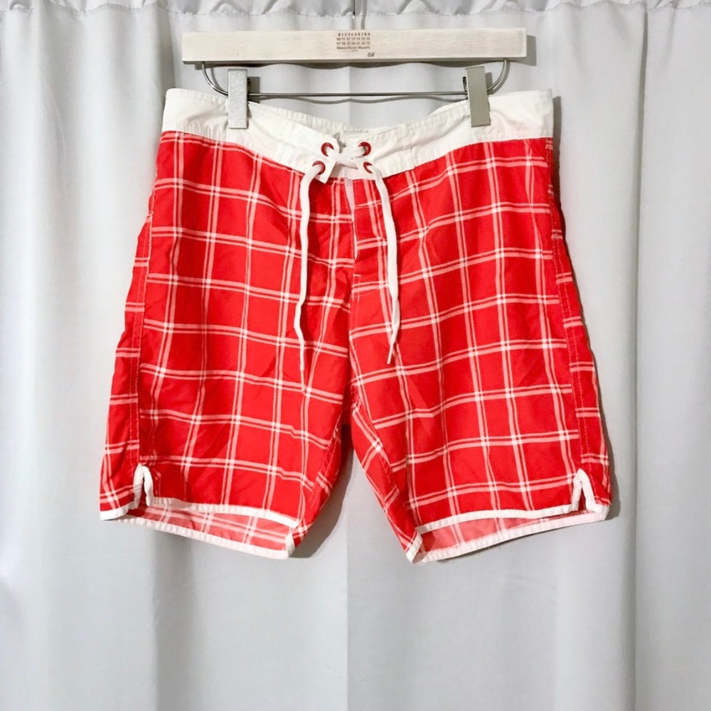 Lefties (Europe Brand) Plaid Swim Trunks Shorts